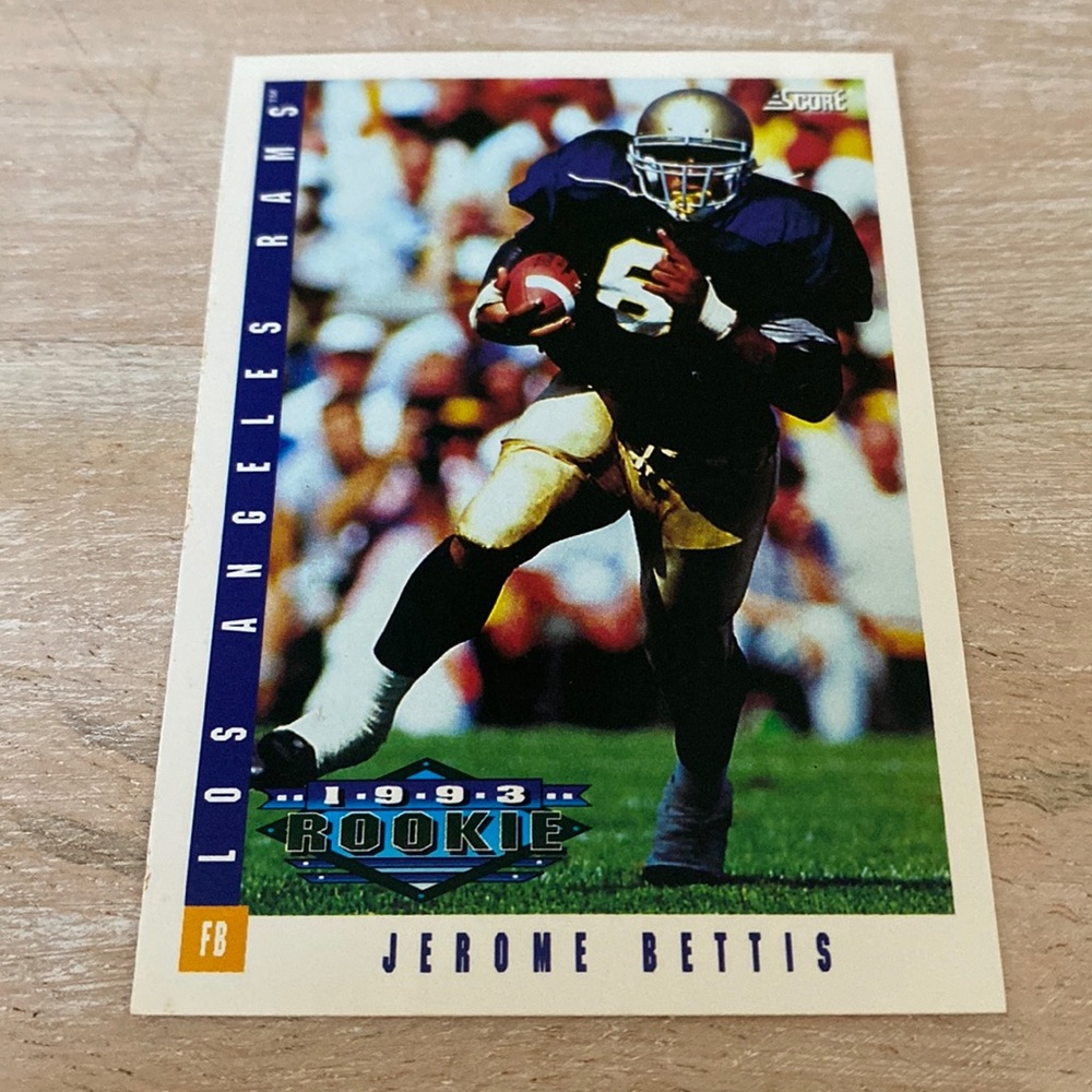 Jerome Bettis Los Angeles Rams RB 1993 Card